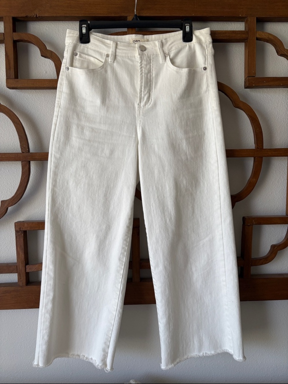 Oat New York White Wide-Leg Jeans
